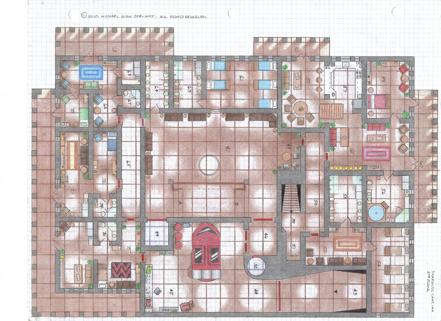 Cantina Maps Blue Prints