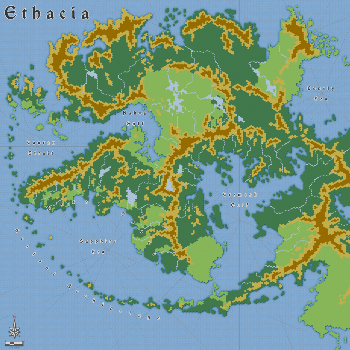 Ethacia, hex map work in progress — ProFantasy Community Forum