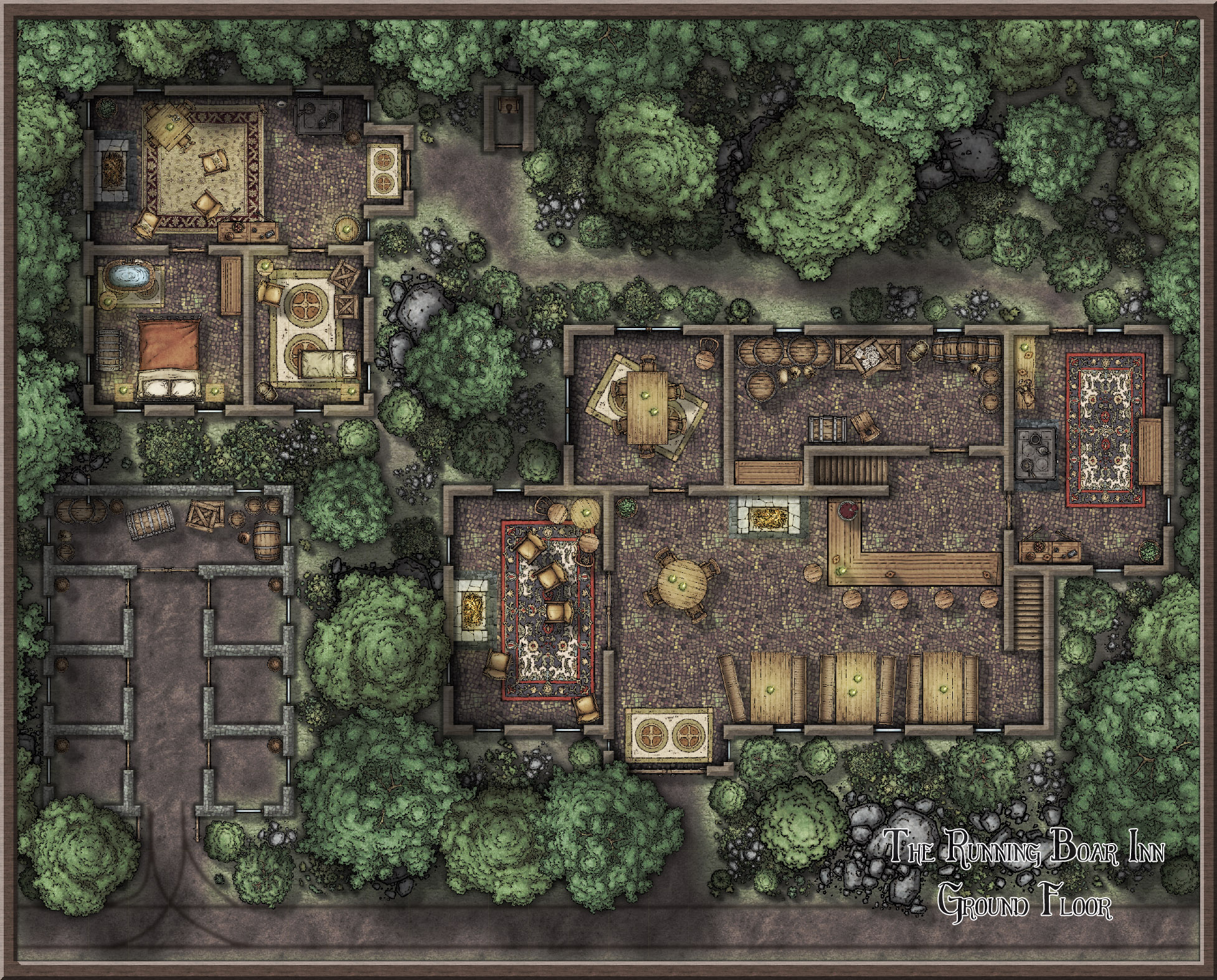 The Running Boar Inn (I think taverns might be my favorite thing :p ...