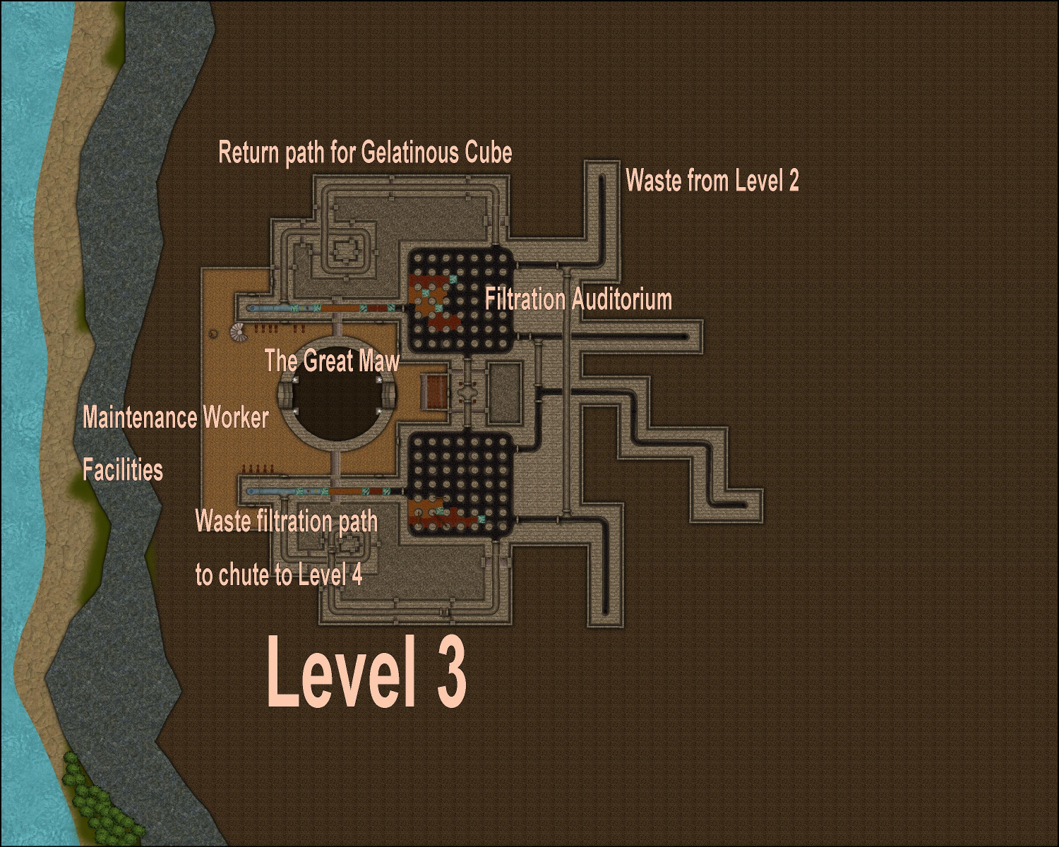 Town Sewer System - Level 3 -  labeled.JPG