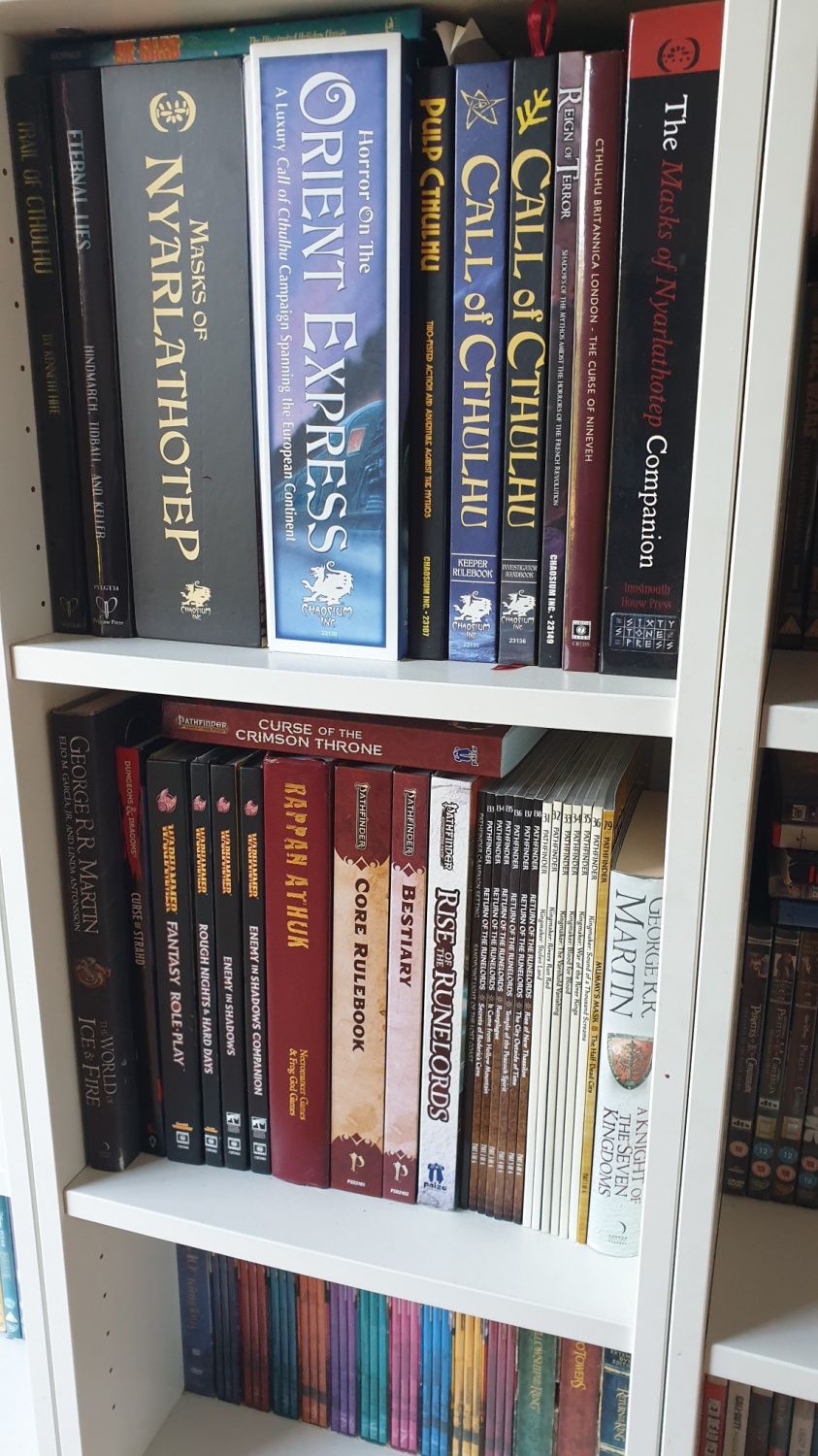 My RPG Bookshelves