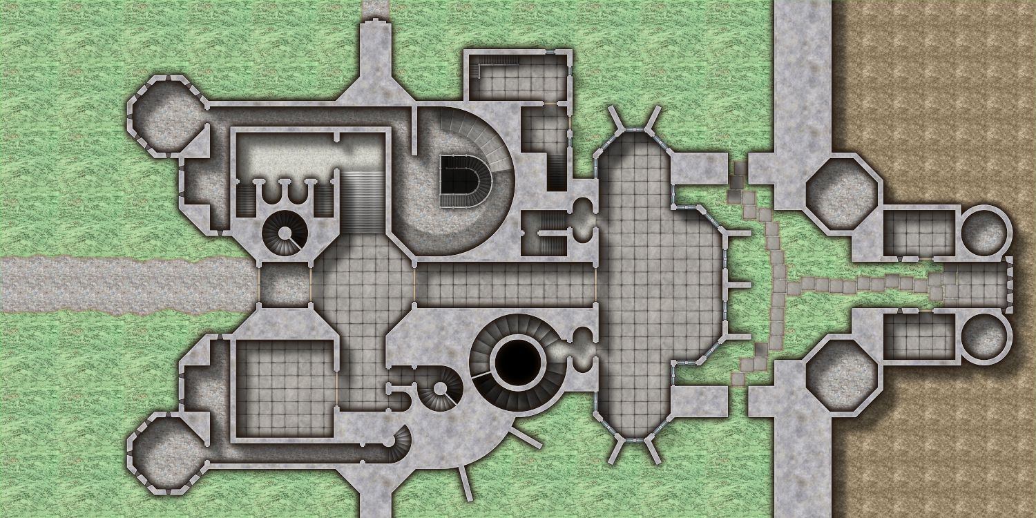 castle ravenloft 2d map
